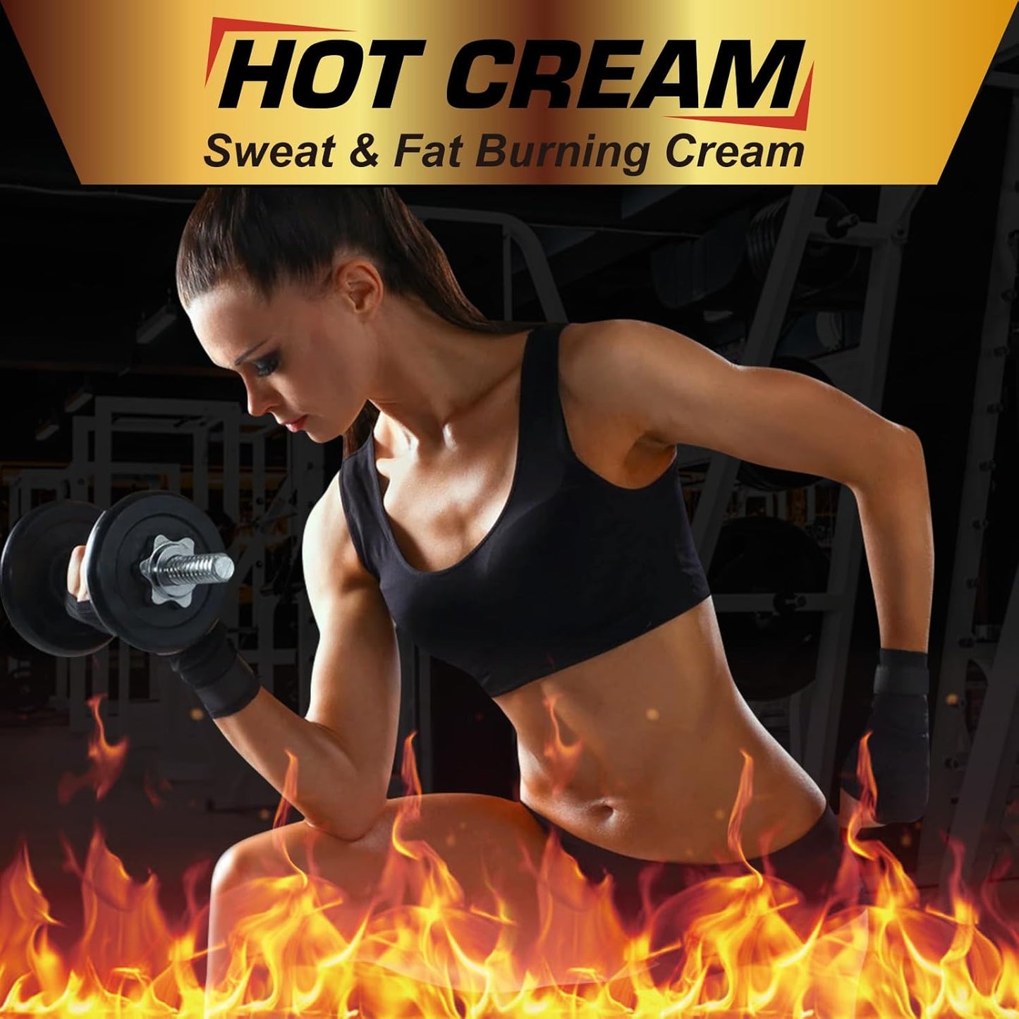 Hot Sweat Cream for Belly Fat Burner & Cellulite Treatment | Sweet Sweat Enhancer with Vitamin E | Pre-Workout Skin Tightening Gel Hot Firming Lotion for Stomach, Thighs, Arms