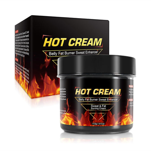 Hot Sweat Cream for Belly Fat Burner & Cellulite Treatment | Sweet Sweat Enhancer with Vitamin E | Pre-Workout Skin Tightening Gel Hot Firming Lotion for Stomach, Thighs, Arms
